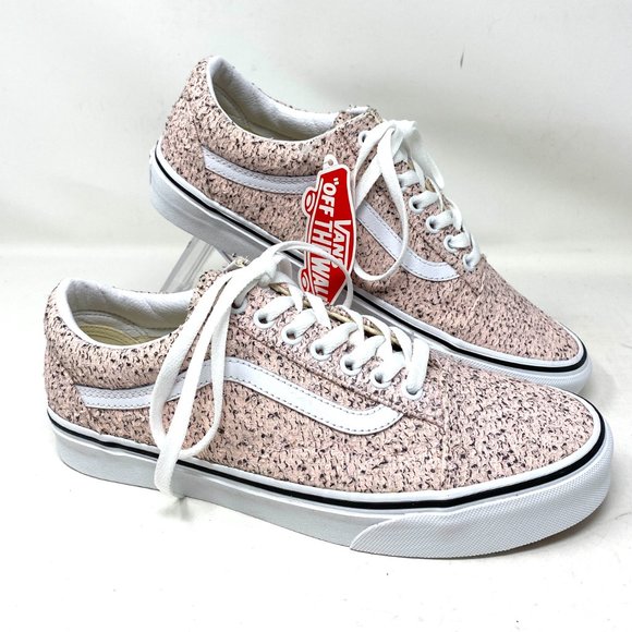 🌹 Sale 🌹 VANS Old Skool Boucle Pink Women’s Size 8 9 Sneakers VN0A38G118B - Picture 12 of 16